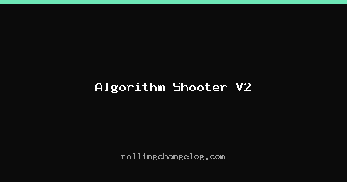 Algorithm Shooter V2 cover