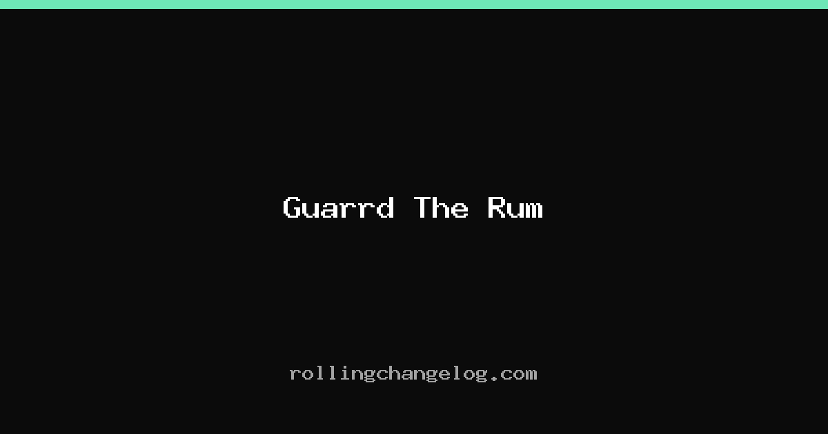 Guarrd The Rum cover