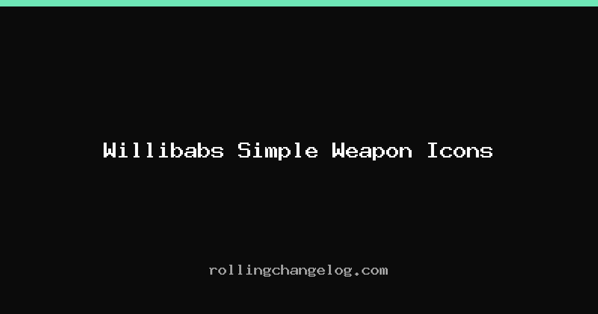 Willibabs Simple Weapon Icons cover