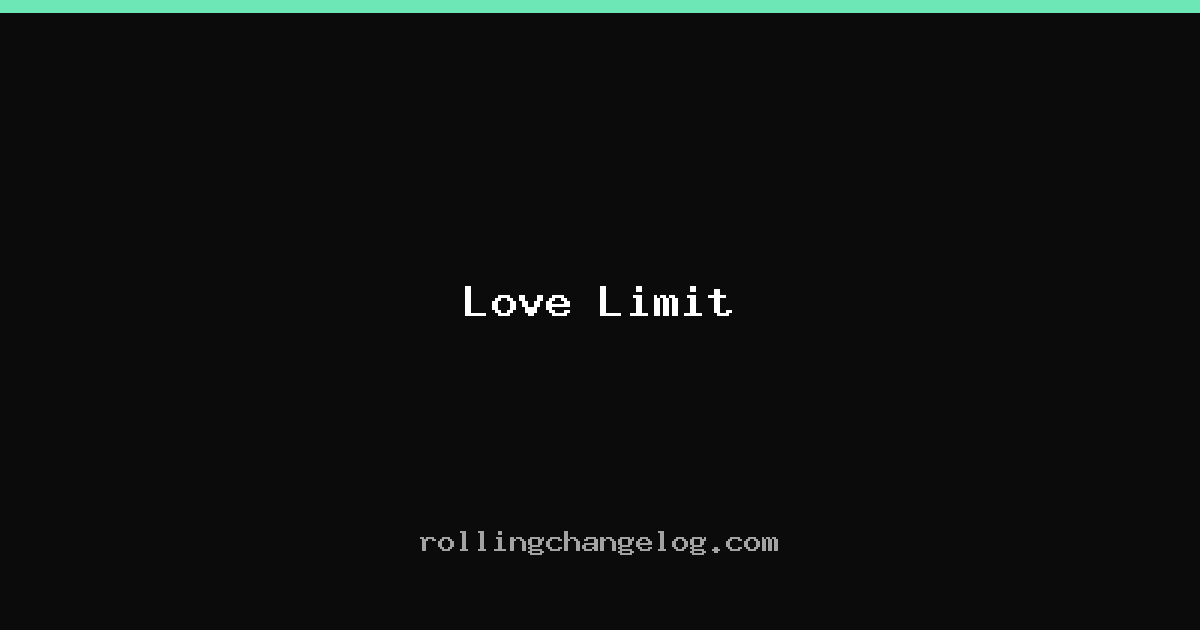 Love Limit cover