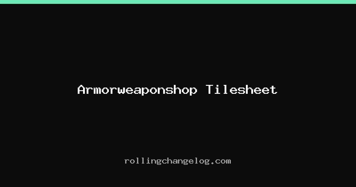 Armorweaponshop Tilesheet cover