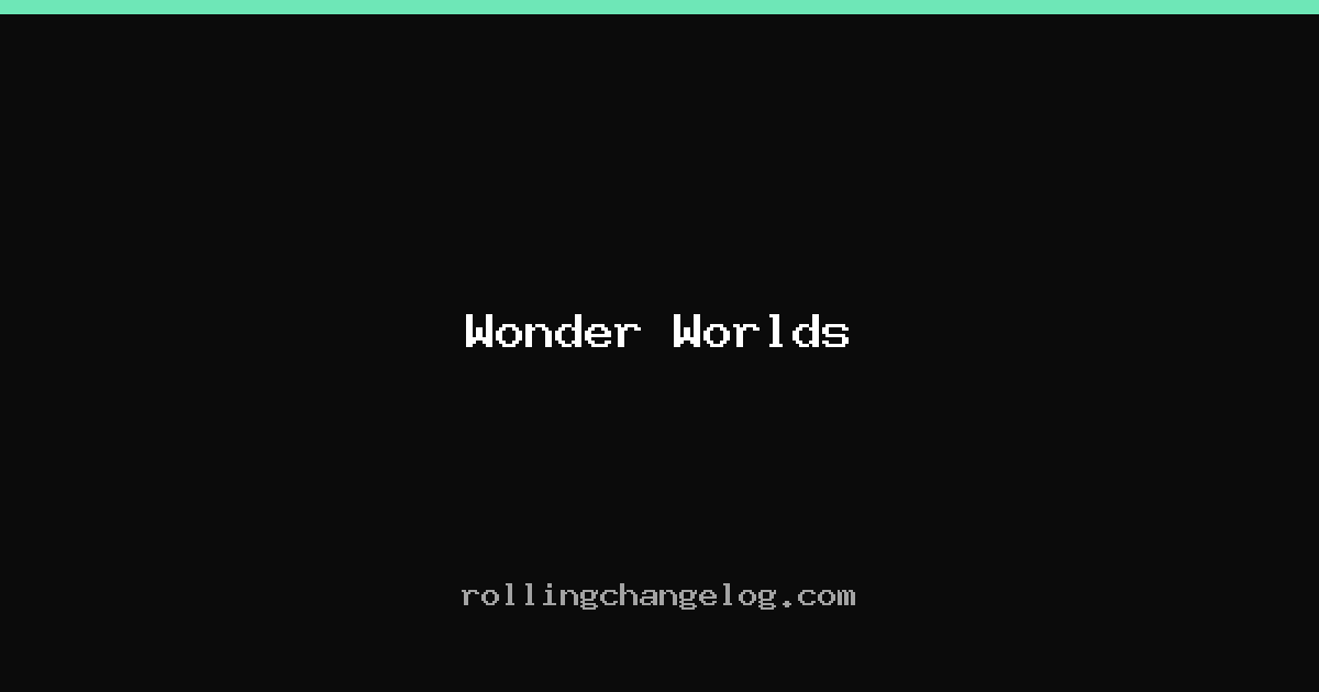 Wonder Worlds cover