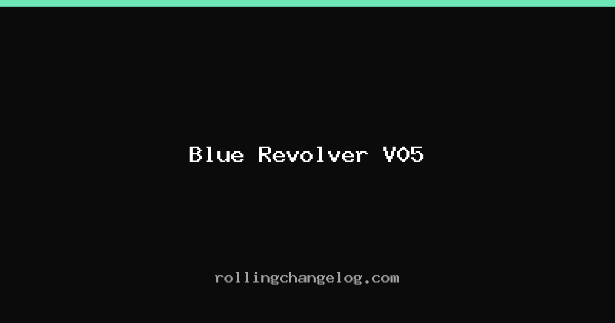 Blue Revolver V05 cover