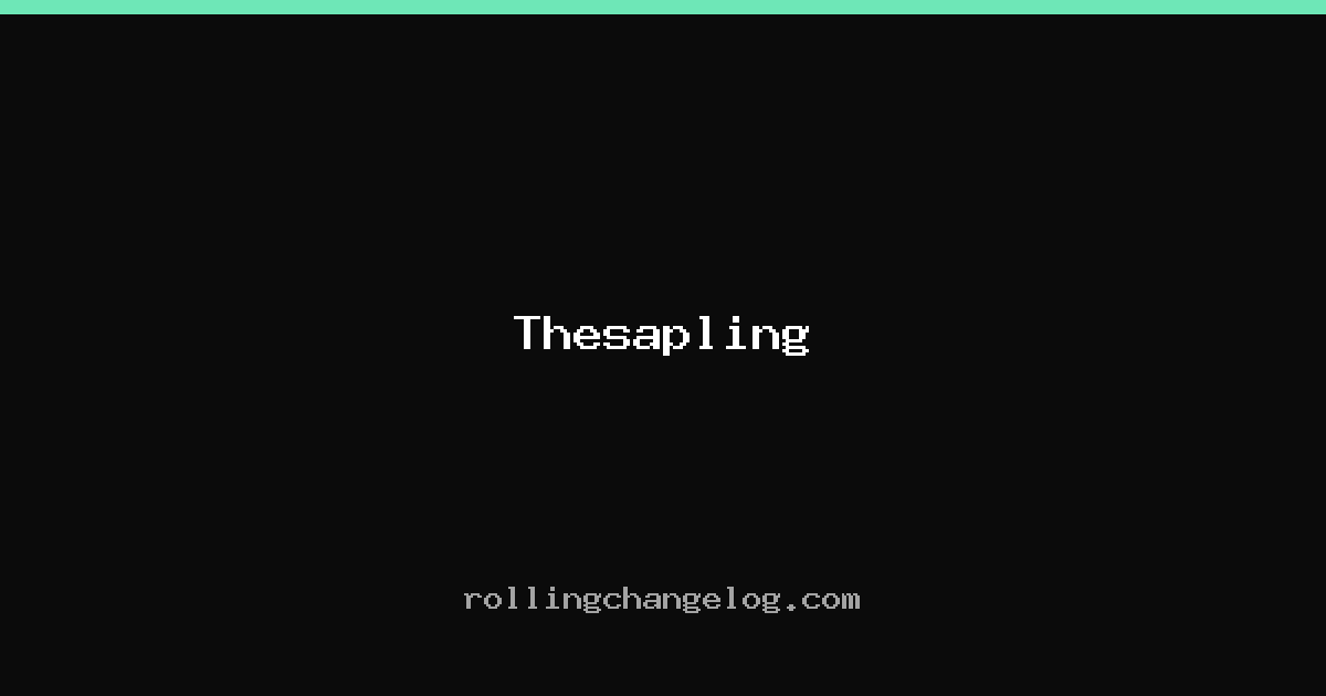 Thesapling cover