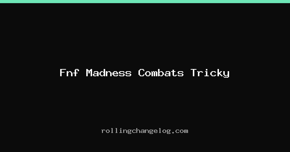 Fnf Madness Combats Tricky cover