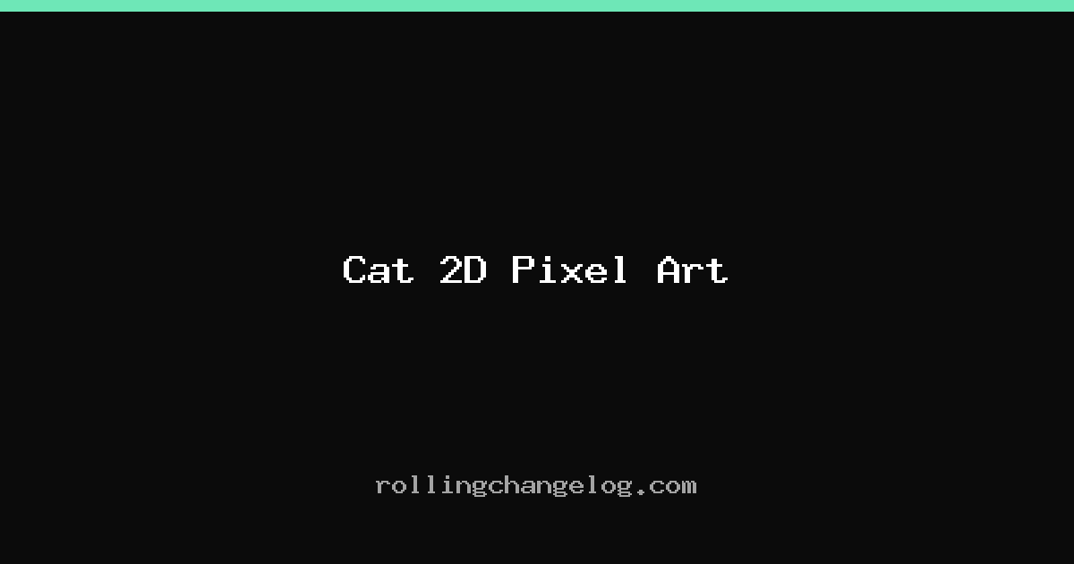 Cat 2D Pixel Art cover