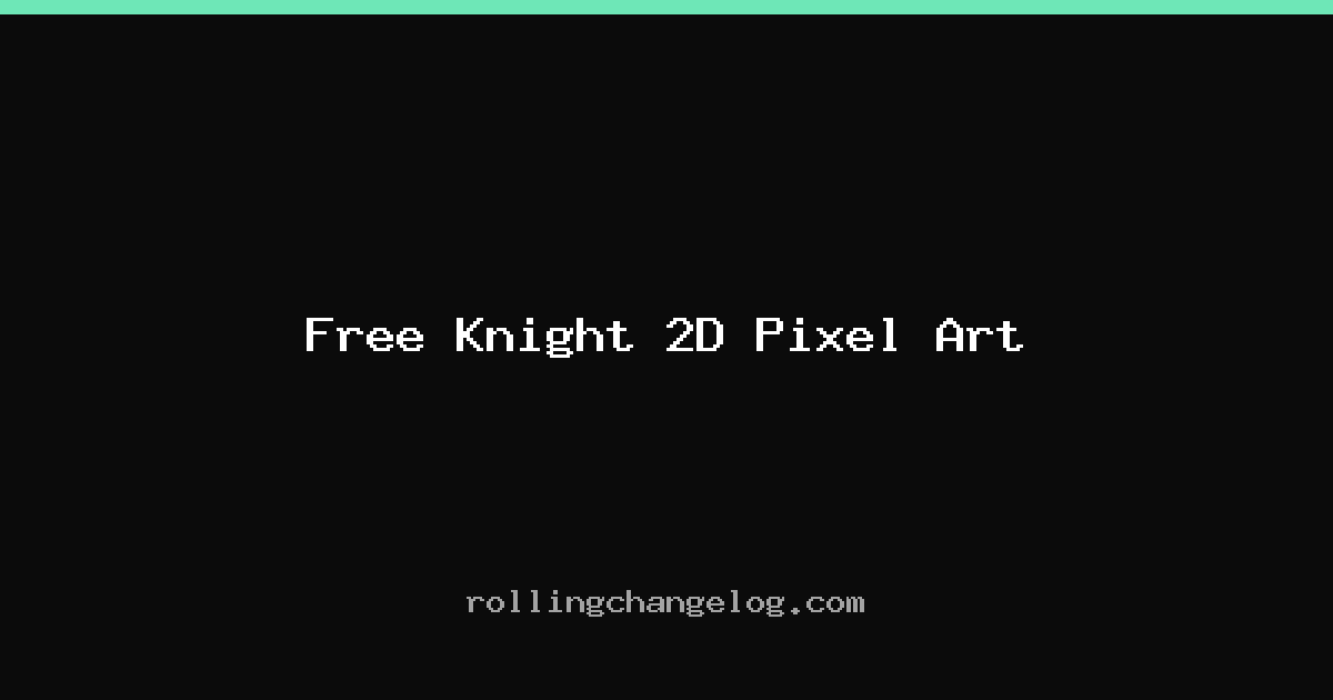 Free Knight 2D Pixel Art cover
