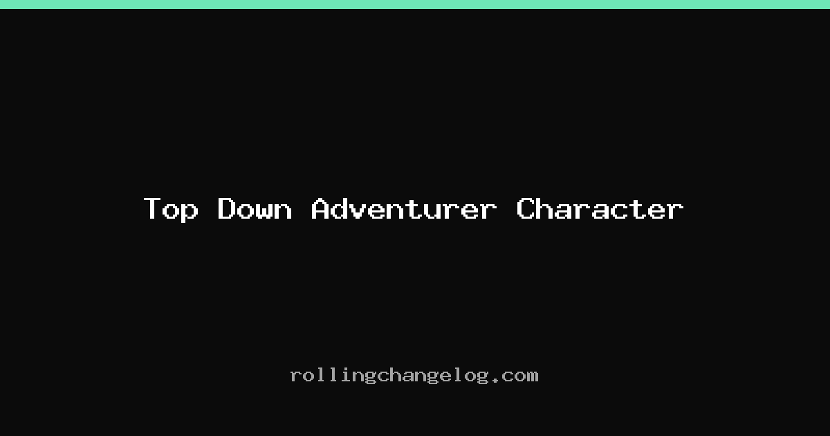 Top Down Adventurer Character cover