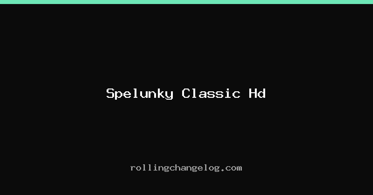 Spelunky Classic Hd cover