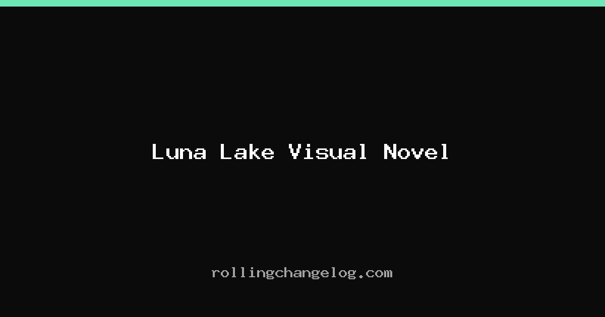 Luna Lake Visual Novel cover