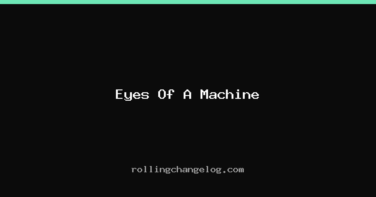 Eyes Of A Machine cover