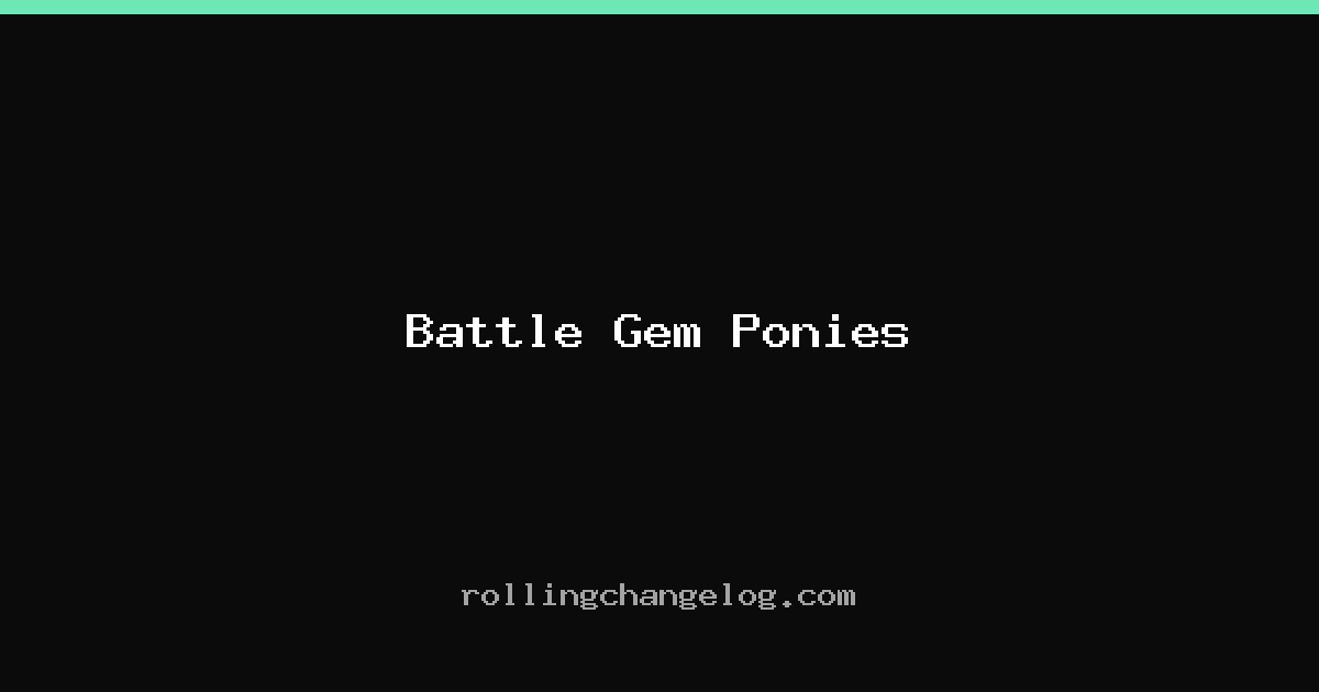 Battle Gem Ponies cover