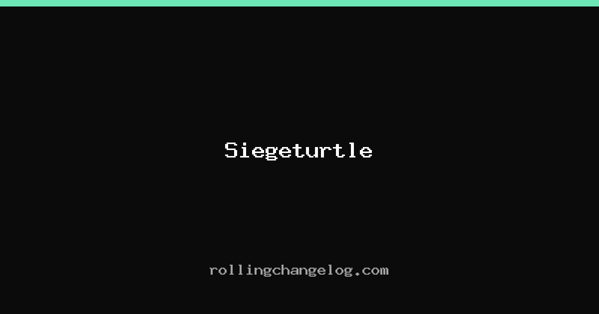 Siegeturtle cover