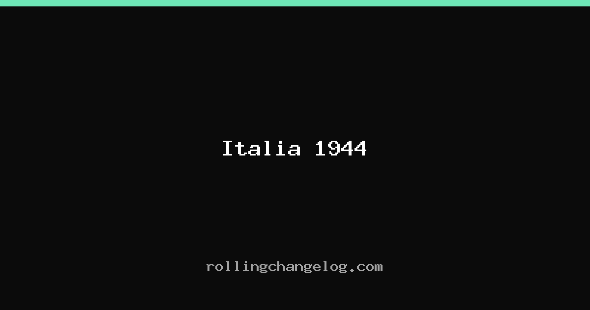 Italia 1944 cover