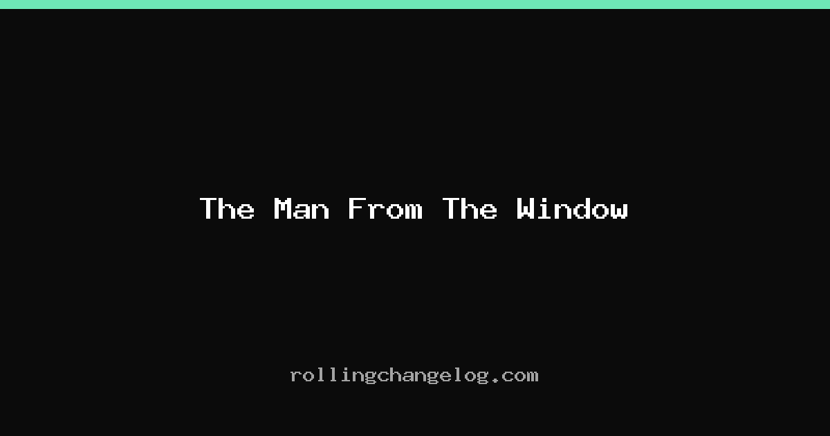The Man From The Window cover