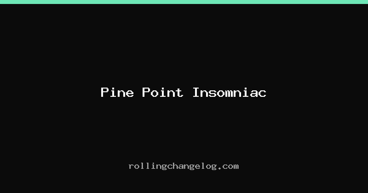 Pine Point Insomniac cover