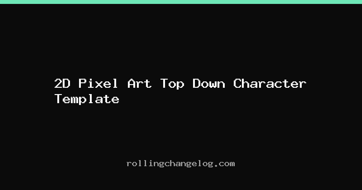 2D Pixel Art Top Down Character Template cover