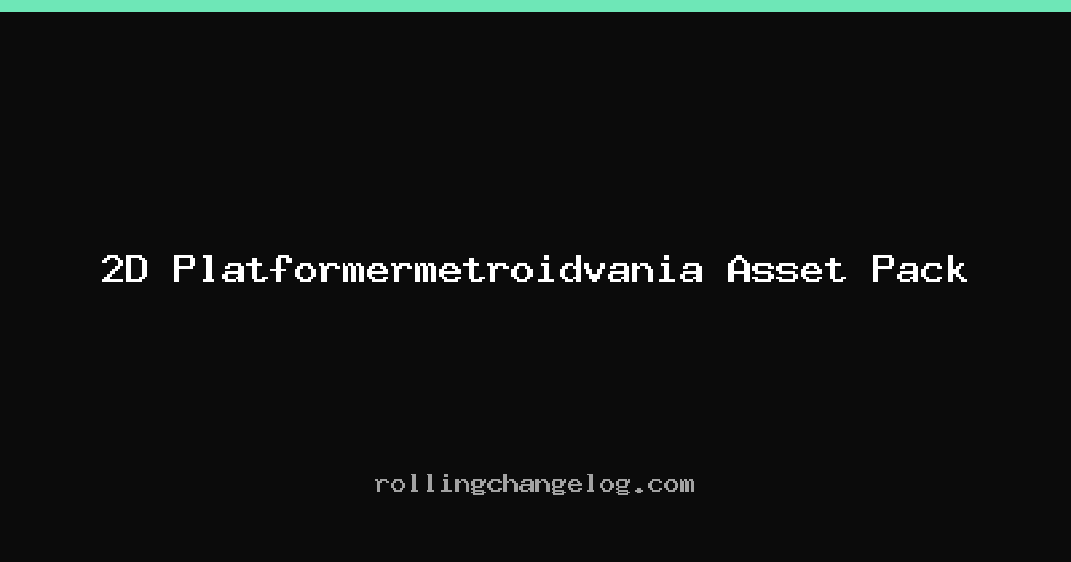 2D Platformermetroidvania Asset Pack cover