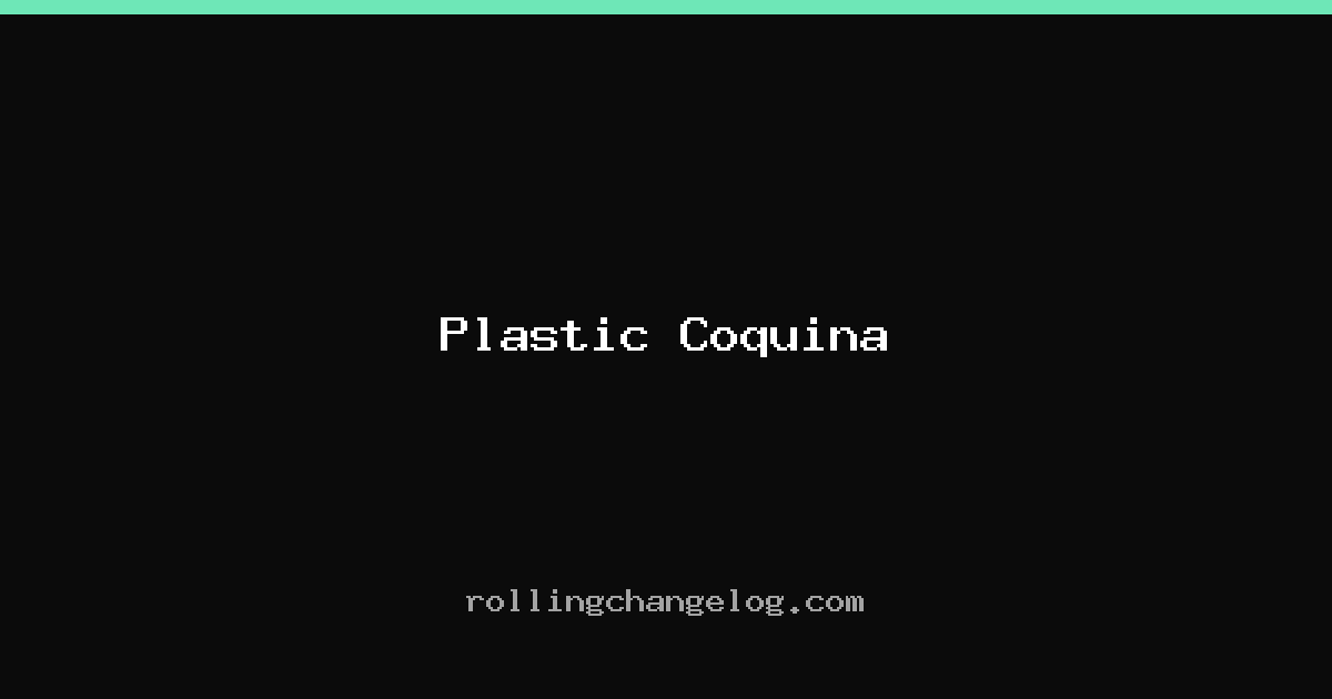 Plastic Coquina cover