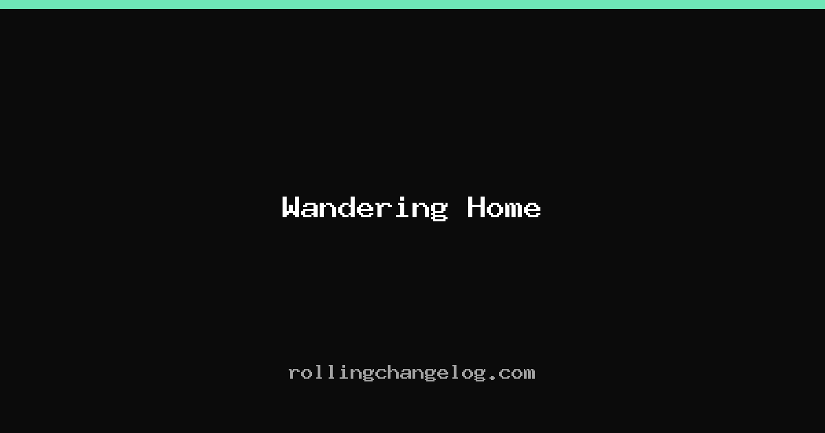 Wandering Home cover