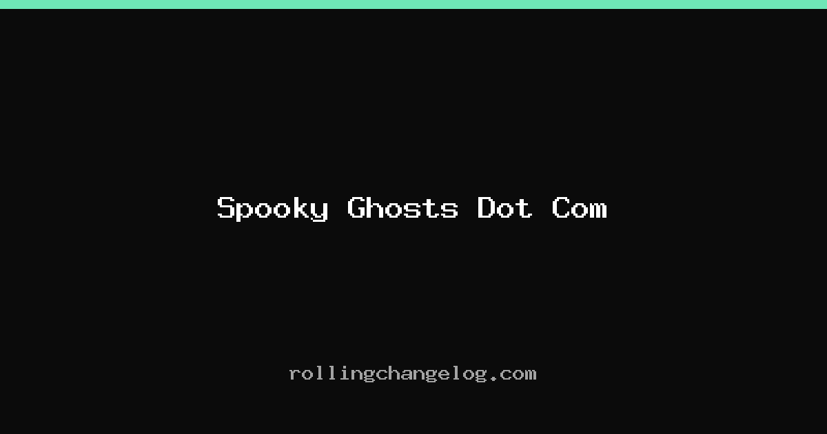 Spooky Ghosts Dot Com cover