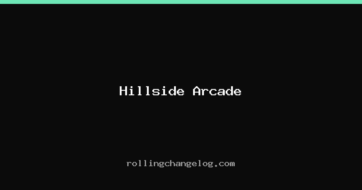 Hillside Arcade cover