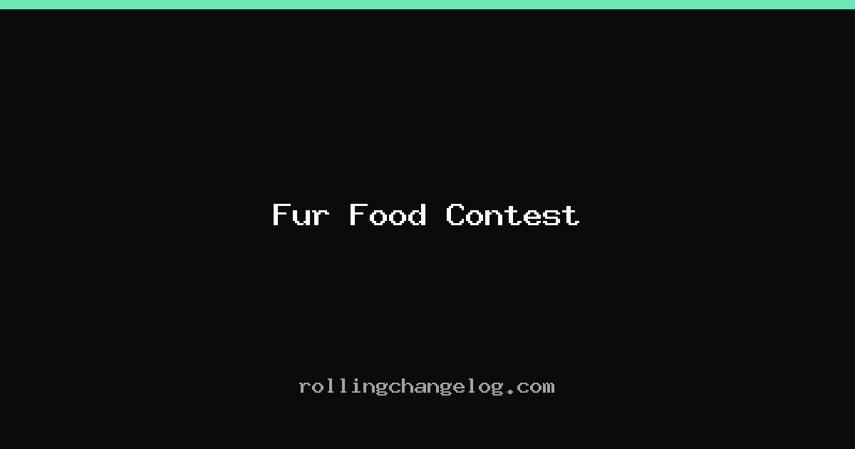 Fur Food Contest cover