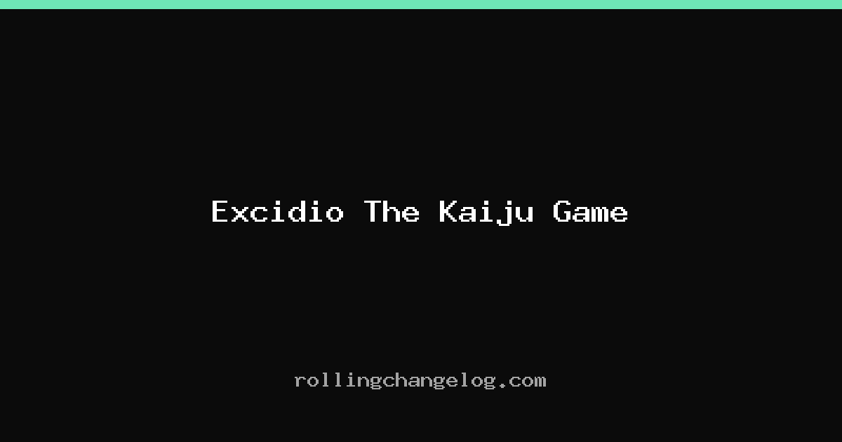Excidio The Kaiju Game cover