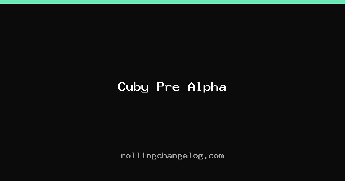 Cuby Pre Alpha cover