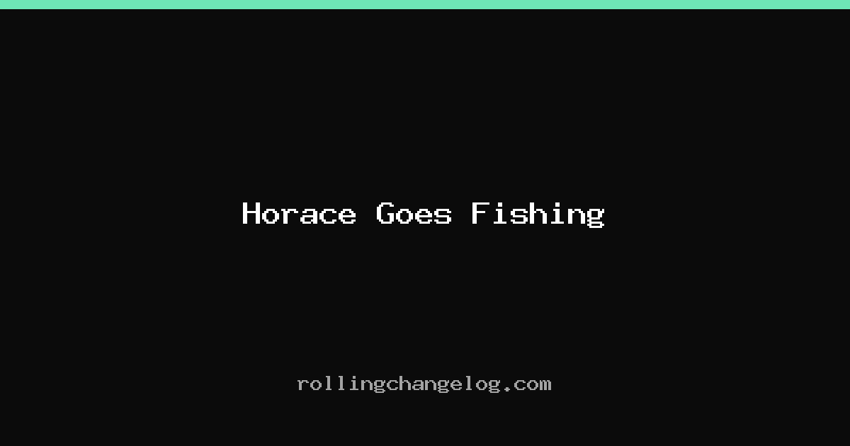 Horace Goes Fishing cover
