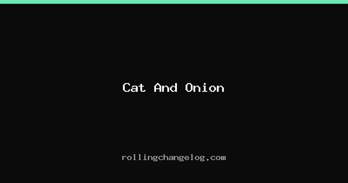 Cat And Onion cover